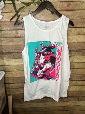 My Hero Academia Graphic Tank Top Men’s Size Large